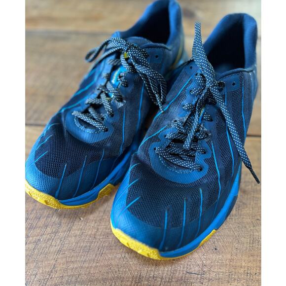 Hoka One One Mens Torrent 2 Blue Yellow Trail Outdoor Running Hiking Shoes 11 - Picture 10 of 13